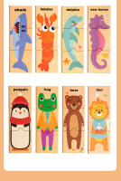 Juego De Memoria Con Patrones Animales En Madera Juguete Educativo Montessori Para Niños Regalos De Halloween Y Navidad - details 2