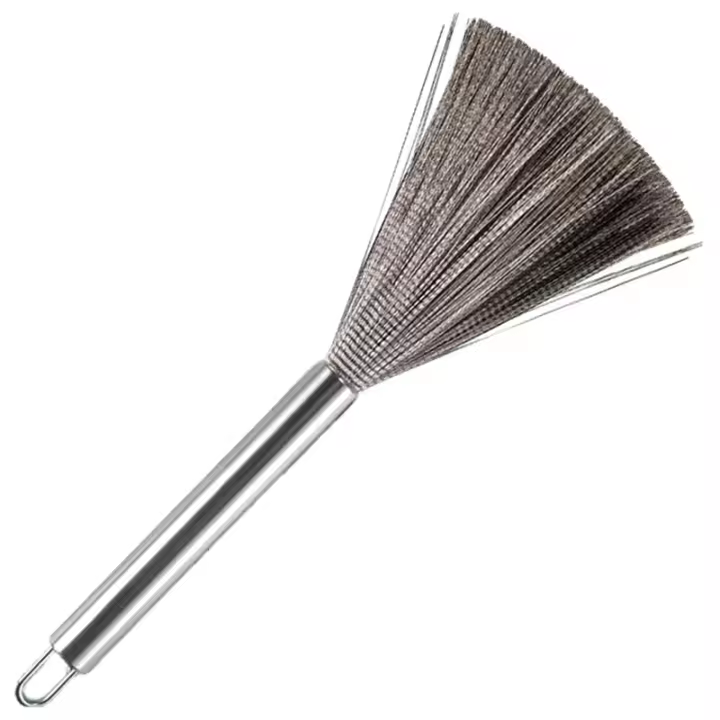 Cepillo De Limpieza Para Olla De Acero Inoxidable 304 Cepillo De Cocina Multifuncional Con Pelo De Acero Limpieza Doméstica - 1