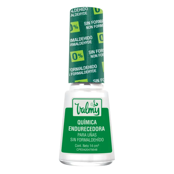 VALMY Química Endurecedora Libre de Formaldehído - Esmalte Protector y Endurecedor, Aporta Brillo y Protección, 14 ml - 1