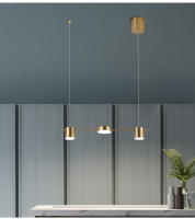 Modern Led Suspension De Luz Para Sala De Estar Comedor Cocina Iluminación Interior Ajustable Lámpara De Techo Con Material De Hierro - details 3