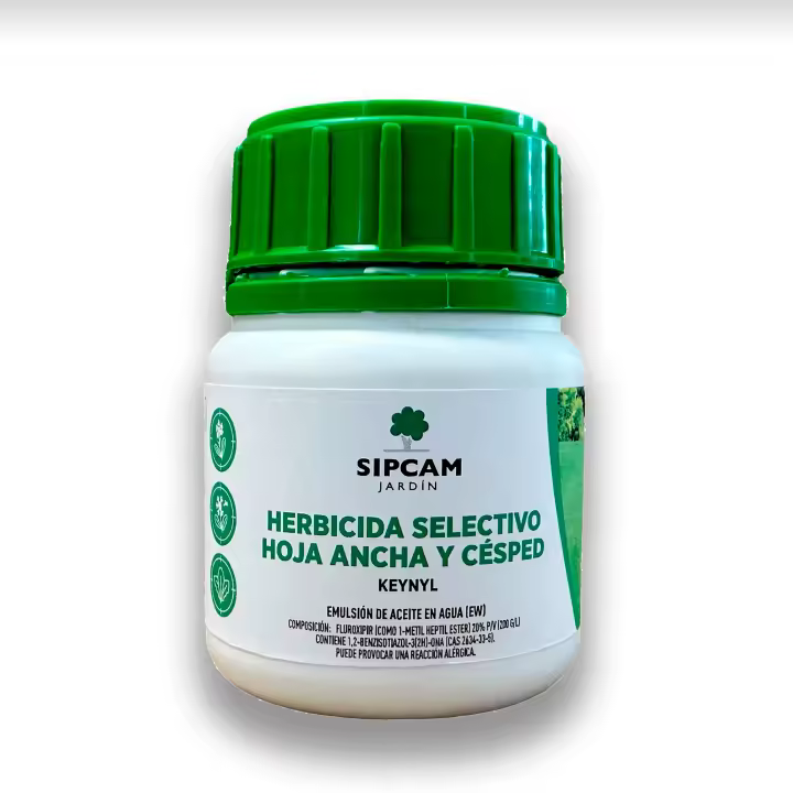 Herbicida contra Malas Hierbas de Hoja Ancha y Césped | Formato 100 ml (Para 1000 m2) | Fluroxipir 20% p/v | Herbicida Control selectivo contra hoja ancha MUY EFICAZ | Sipcam Jardin | Nexum Market - 1