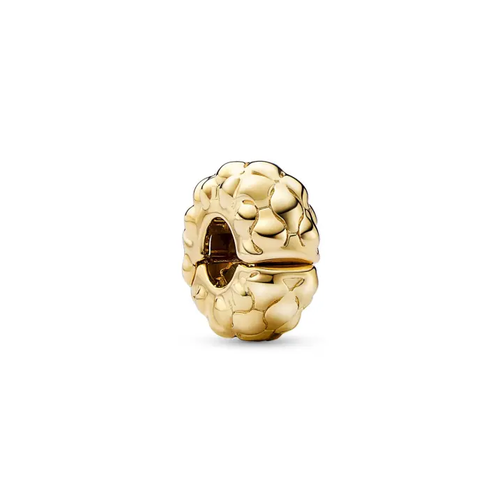 Pandora Clip Moments 762716C00 Tachuelas Plata Ley 925 Oro Amarillo 14k - 1