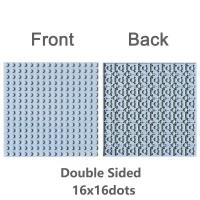 4pcs 16x16 Douts MOC Bloques Doble Cara Baseplate Plástico Multicolor Compatible Con Bloques De Construcción Para Niños - details 3