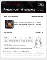 Guantes De Motocicleta Transpirables Para Primavera Y Otoño Guantes De Bicicleta Antigolpes Con Pantalla Táctil Para Moto Deporte Al Aire Libre Unisex - details 2