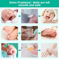 Juego de manicura y pulidor de uñas para recién nacidos, lima de uñas para bebés y niños, cortaúñas para bebés y niños pequeños, para uñas de los pies y de las manos - details 0