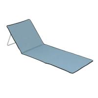 Tumbona plegable "Benidorm" 156x53x42cm, en 2 colores diferentes, Esterilla de playa con bolso plegable, ideal para vacaciones, playa, verano - details 4