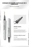 QIC 4 Puntas - Efecto Microblading Natural, Resistant to Agua 48h, Fórmula Antichanchas, Diseño Exclusive de 4 Garras para Trazo Preciso - details 3