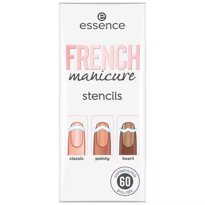 Essence Kit Plantilla Para Uñas Manicura Francesa 01 60Uds - 1