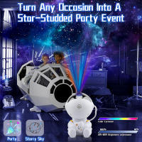 Proyector De Estrellas Luz De Noche Galaxia Astronauta Nebulosa LED Para Decoración De Habitación Y Regalo Para Niños Lámpara De Techo Estelar Cisne - details 4