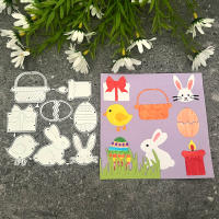 Cortadores De Metal Para Decoración De Pascua Conejos Conejitos Y Huevo Múltiples Uso En Scrapbooking Álbumes De Fotos Y Cartas DIY - details 43