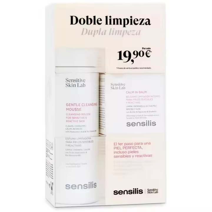 Sensilis Pack Doble Limpieza con Mousse 200 ml y Bálsamo 25 ml de Nutritional System – Cuidado Facial Suave para Todo Tipo de Piel, Ideal para Rostro y Ojos - 1