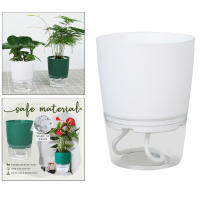 Macetas Autoabastecimiento Self Watering Para Plantas Hidroponía Flowerpot De Suculentas Y Violeta Africana Plástico Para Escritorio - details 4