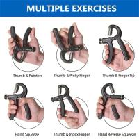 Entrenador De Fuerza De Agarre LHU Resistencia Ajustable Squeezer De Mano Para Construcción Muscular Y Recuperación De Lesiones - details 5