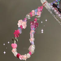 Cadena De Teléfono Con Pentagrama Y Borlas Rosa Para Mujeres Y Niñas Joyería De Moda Para Celebraciones Y Uso Diario Decoración Para Fundas De Teléfono - details 3