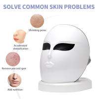 Máscara Facial LED Para El Rostro Terapia De Láser Para Eliminación De Arrugas Blanqueamiento Rejuvenecimiento Anti-Acné Sin Cable - details 1