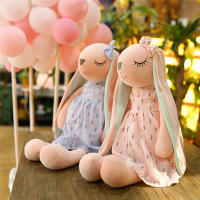 Muñeco De Peluche Conejo Lindo De 45CM/18 Pulgadas Juguete Para Bebés Muñeco De Soothing Conejo Dormido Relleno De Algodón PP Animal De Peluche Para Niños - details 2