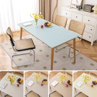 Mantel De PU Negro Impermeable Y Antiaceite Para 6 Sillas Estilo Moderno Para Sala De Estar Y Café Tapete De Mesa Sólido Resistente Al Polvo - details 13