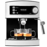 Power Espresso. Cafetera Express Manual de 850W Presión 20 Bares Depósito de 1 5L Brazo Doble Salida Vaporizador Superficie Calientatazas Acabados en Acero Inoxidable. - details 0