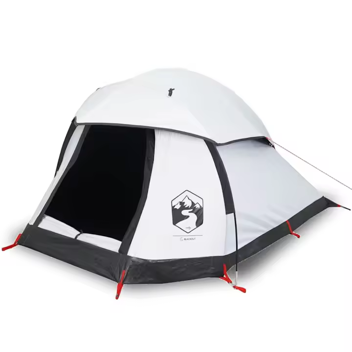 vidaXL Tienda de campaña iglú 1 persona tela opaca impermeable blanco - 1