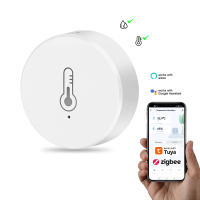 Sensor Inteligente Zigbee Tuya Para El Hogar Monitor De Temperatura Y Humedad Compatible Con Alexa Y Google Home Assistant - details 0