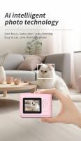 1pc Cámara Instantánea para Niños - Pantalla de 2,4 Cámara Digital con Grabación 1080P, 4800x3200 Píxeles, Diseño Portátil, Batería de Litio Recargable 18650, Alimentación Dual USB, Edición de Fotos , Regalo Ideal para Niños detalles 6