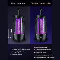 Lámpara Repelente De Mosquitos Portátil Recargable Por USB Trampa Eléctrica Para Insectos Silenciosa Anti-Mosquitos Para Exteriores - details 11