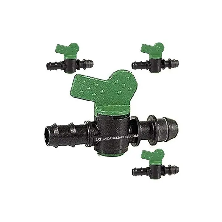 Suinga Pack 50 Llave de Paso Riego 16mm Toma Válvula Derivación Accesorio Goteo - 1