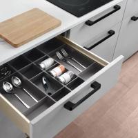 1Pcs Modernos Pernos De Cocina De Aluminio Negro Para Armarios Y Cajones Manijas De Muebles Para Gabinete Y Armario - details 6