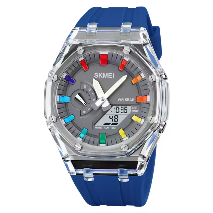 Smartwatches Reloj electrónico para hombre, pulsera de Maple inoxidable, Doble Pantalla luminous - 1