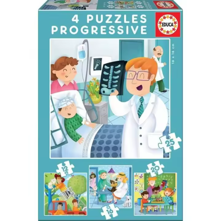 Puzzles Progresivos De mayor quiero ser 12+16+20+25 de Educa - 1