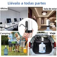 Dispensador De Agua Automático Portátil Para El Hogar Con Bomba De Agua Botella Encendido Con Un Botón Convenientemente Al Aire Libre Negro Y Blanco - details 8