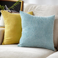 Funda De Cojín De 45x45 De Corduroy Cubierta Suave Amigable Con La Piel Para Decoración Del Salón De Sofa Estilo Sencillo Y Elegante - details 1