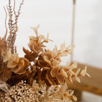 Ramo De Flores Artificiales Eucalipto Mistletoe Navidad Decoración Para Hogar Y Boda Dandelion Fake Floral Para Arreglo DIY - details 5