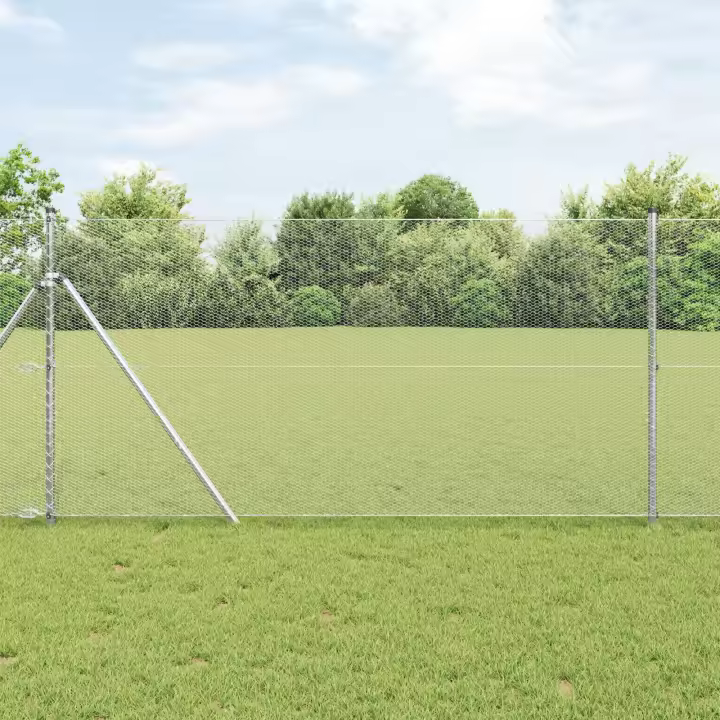 vidaXL Valla Hexagonal Acero galvanizado 5000 x 0.05 x 140 cm Duradera - 1
