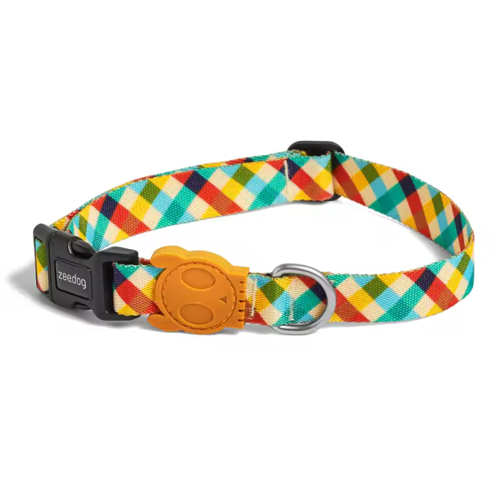 Zeedog Collar para Perro y Gatos Phanton Estampado de Cuadros - 1