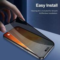 Protector De Pantalla Privado Completo Para iPhone 16 15 13 11 14Pro Max Vidrio Templado Anti-Spy Anti-Huellas Resistente a Arañazos Y Explosiones Venta Por Pieza - details 4