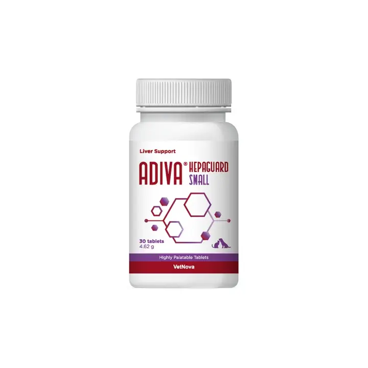 ADIVA® Hepaguard Small 30 comprimidos Vetnova suplemento para la función hepática en perros y gatos - 1