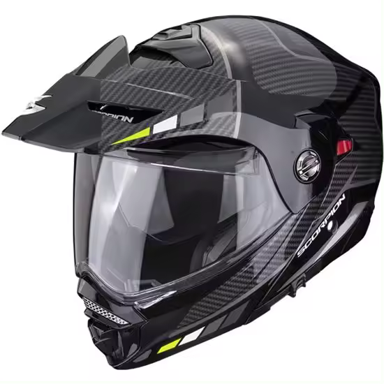 SCORPION ADX-2 CAMINO NEGRO-PLATA-NEON PINLOCK INCLUIDO - 1