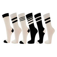 rparty Calcetines Diseños a la moda para Mujer, Estanpados a Rayas y Casuales de Algodón con diversos Colores, 6 pares de talla 35 a 40 - details 2