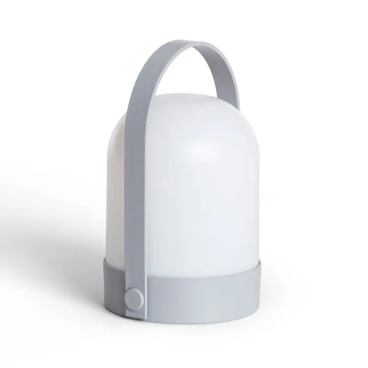 Ledkia Lámpara de Mesa LED Exterior Portátil con Batería Thyra Gris - 1