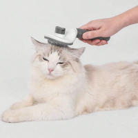 Peine Para Gatos Y Perros Elimina El Pelaje Flotante Y Cepilla Pelo De Mascotas Suministros Para Mascotas Acero Inoxidable - details 0
