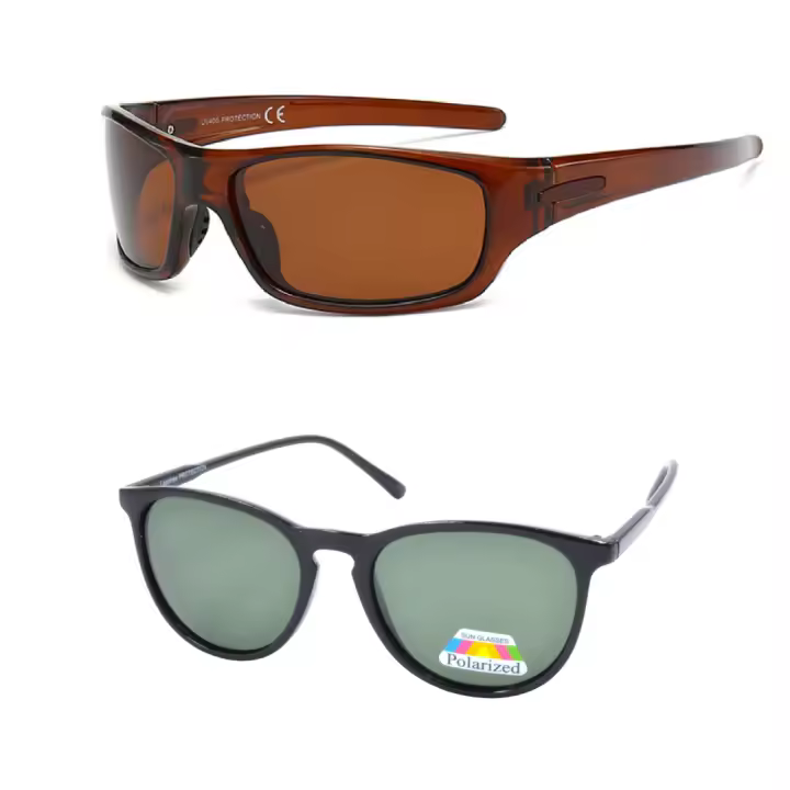 2 Pares Gafas de Sol Deportivas Polarizadas, UV400 Polarizado. Gafas de Ciclismo, moto, golf y deportes - 1