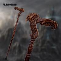 Bastón De Madera Marrón Eagle Para Moda Y Fiesta De Disfraz De Vampiro 93cm Tapa De Goma Mango De Cerda De Mano Para Caminar Y Halloween - details 0