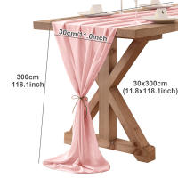 Corredor De Mesa De Seda Bohemia Romántica 30cm*300cm Para Boda Cumpleaños Fiesta De Novia Día De San Valentín Decoración De Mesa - details 5