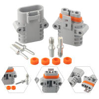 Par De Conectores De Cable Para Pala De Pared 50Amp 600V 6AWG Gris Para Panel Solar Y Equipo De Elevación Envío Gratis - details 19