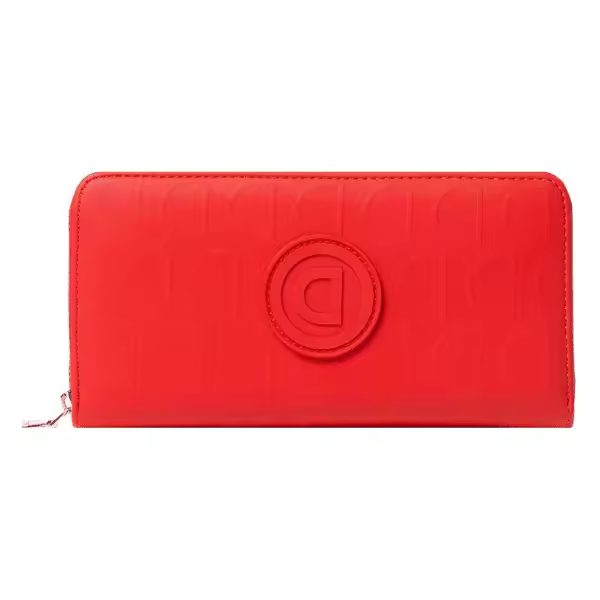 Desigual Monedero Lazarus Zip Around 20SAYP14 Rojo Mujer 19x10x2cm Cierre Cremallera - 1