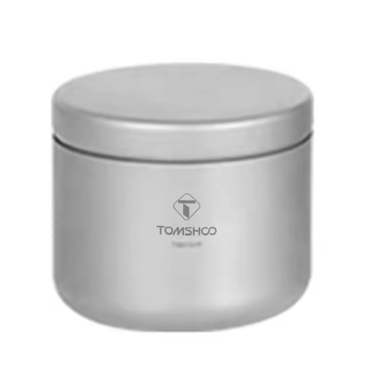 Caja De Té De Titanio Tomshoo Mini Estuche De Alimentos Portátil Ultraligero Para Café Y Especias 35/80/120/200/300ml - 1