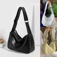 Bolso De Hombro De Cuero Suave Minimalista Para Trabajo Y Estudio Bolsa De Clase Para Mujeres Con Cierre De Cremallera - details 3