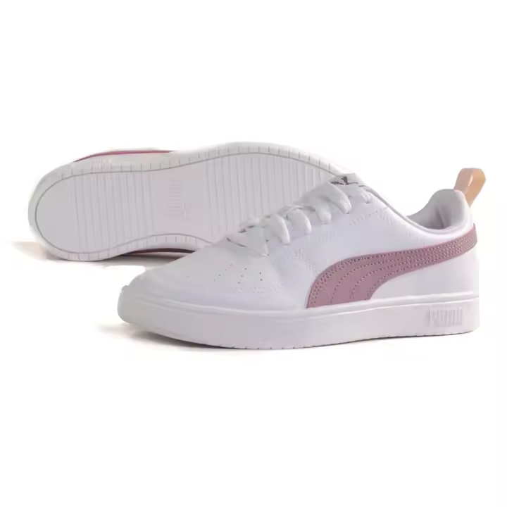Zapatillas Puma Rickie Junior blancas-elderberry para mujer - 384311-08 - Moda deportiva juvenil - 1