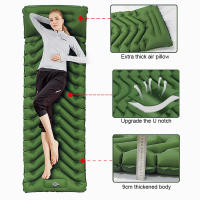 Colchoneta ultraligera para acampar con almohada, colchón inflable, Cama para exteriores, impermeable, para caminatas y trekking - details 1